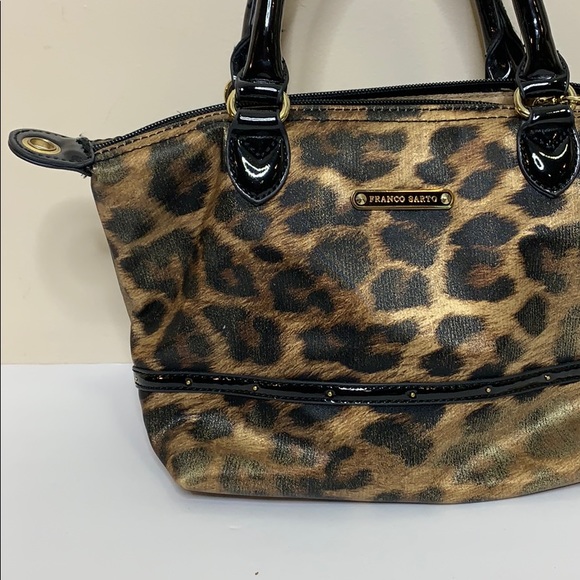 Franco Sarto | Mini Leonard Print Handbag + Change Purse | Travel Bag Set Case - Picture 4 of 8